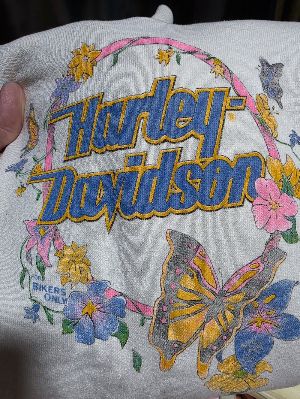 ♡Harley-Davidson Women's White Hoodie Sweatshirt Size Large - Picture 4 of 9